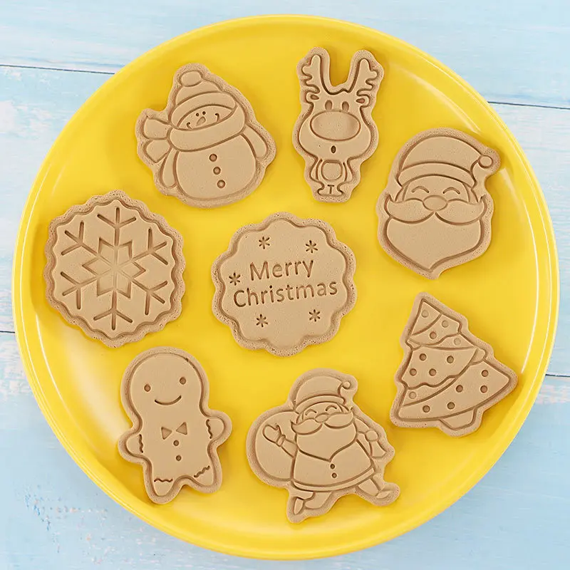 

Professional 3D Cookie Cutter Set Cartoon Shape Fondant Mold for Baking Christmas Cookies and Cake Decorating Supplies