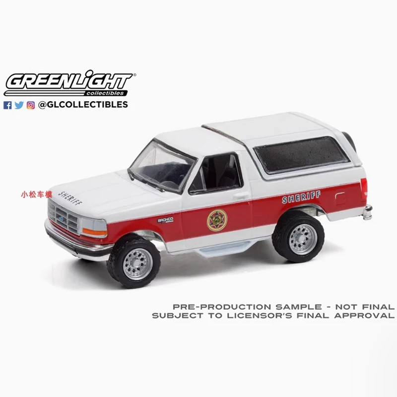 

GreenLight масштаб 1:64 1994 Bronco XLT сплав модель автомобиля коллекция дисплей орнамент игрушка