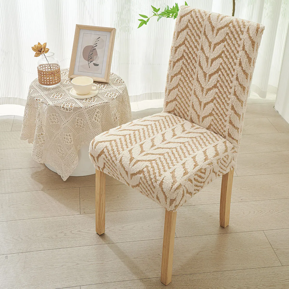 High Elastic Plush Sofa Cover Soft and Warn Furniture Protector 1Piece