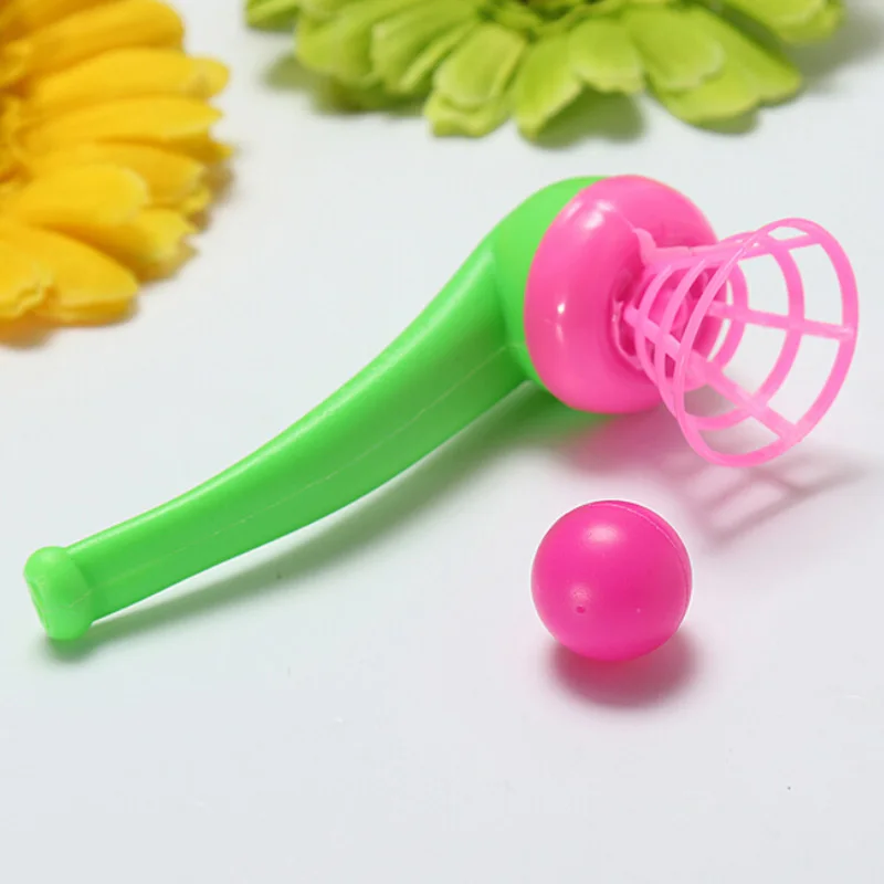 Montessori Kid Children Blow Toys Gift Plastic Pipe Balls Toy Children's Suspended Creative Toys for Children Random Color Send