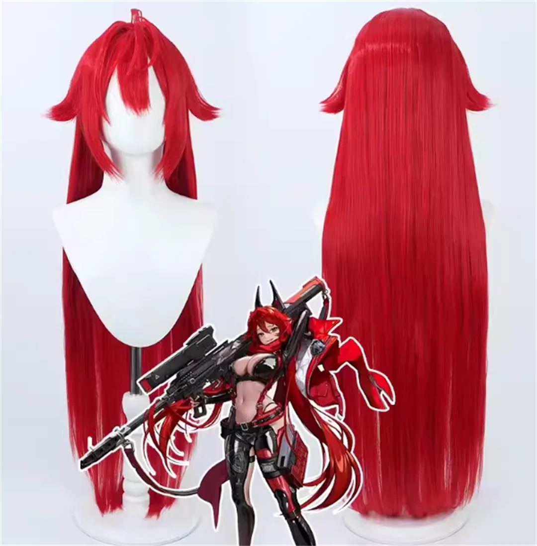 

Cosplay Goddess of Victory: Nikke Pilgrim Red Hood Wig Anime game party long straight red wig