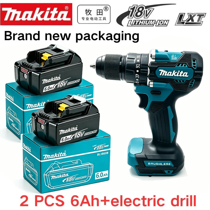 Makita 18V Battery 6AH BL1860 Power Tool Lithium ion Makita DDF487 BL1850B BL1860B electric tool battery