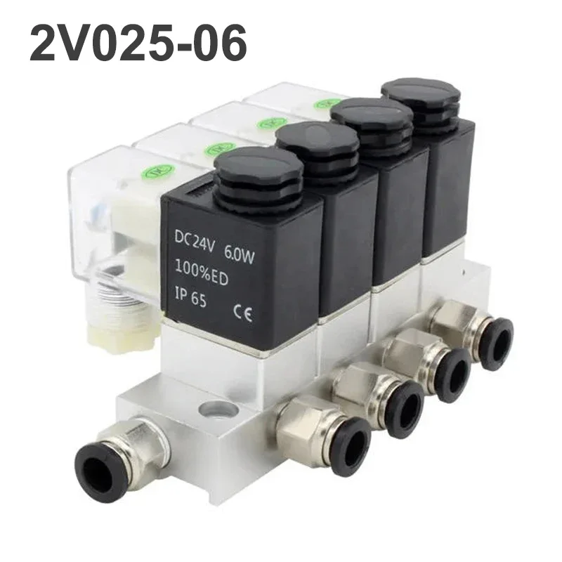 

2V025-06 DC12V 24V 220V 110V Pneumatic Solenoid Valve 2 way Normally Closed Air Magnetic Valve Cartridge solenoid valve 2V025-08