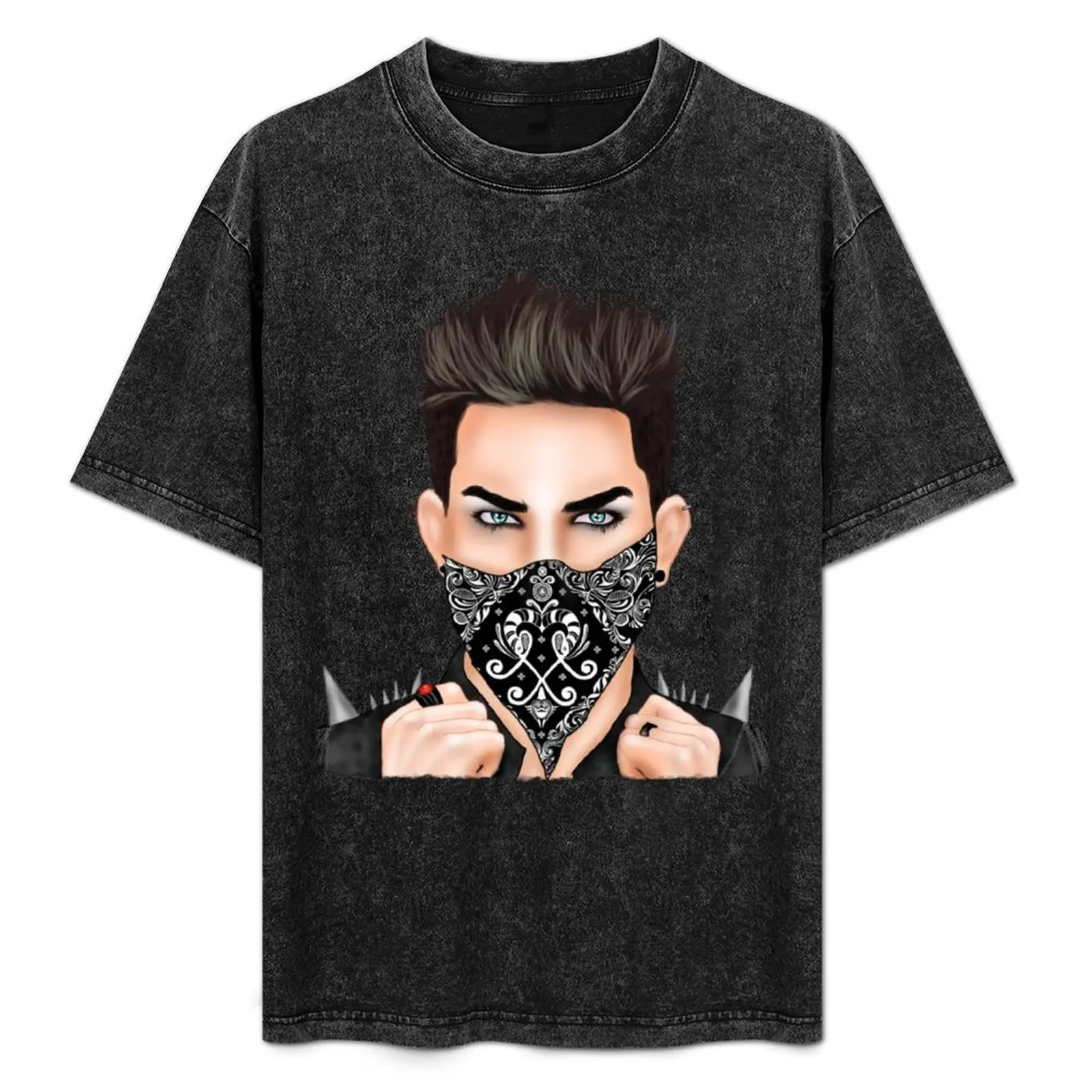 

Adam Lambert (brown Hair version) T-Shirt Classic Crew Neck Cotton T-Shirt