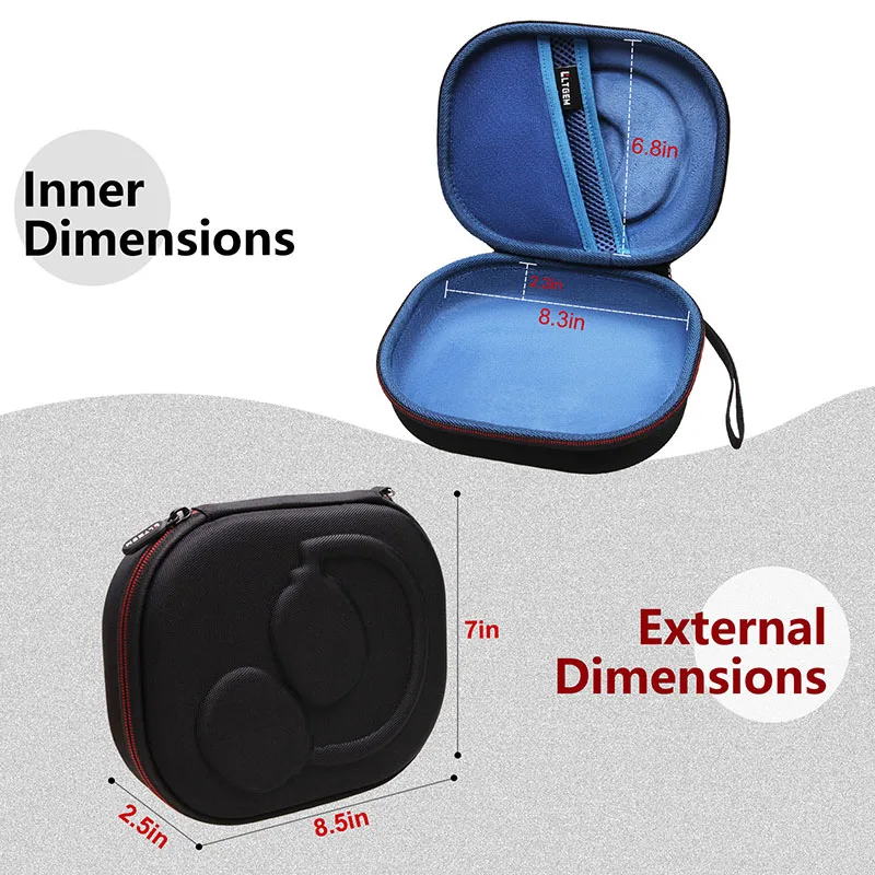 LTGEM EVA Hard Case for JBL Live 650BTNC/400BT/500BT/460NC Wireless Headphone Travel Protective Carrying Storage Bag