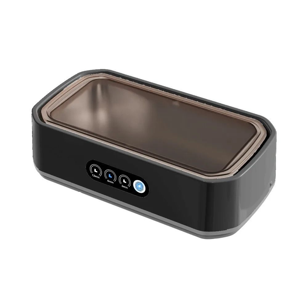 

650ML Ultrasonic Eyeglass Cleaning Machine High Frequency Vibration 3 Gear Ultrasonic Jewelry Cleaner Low Noise Professional