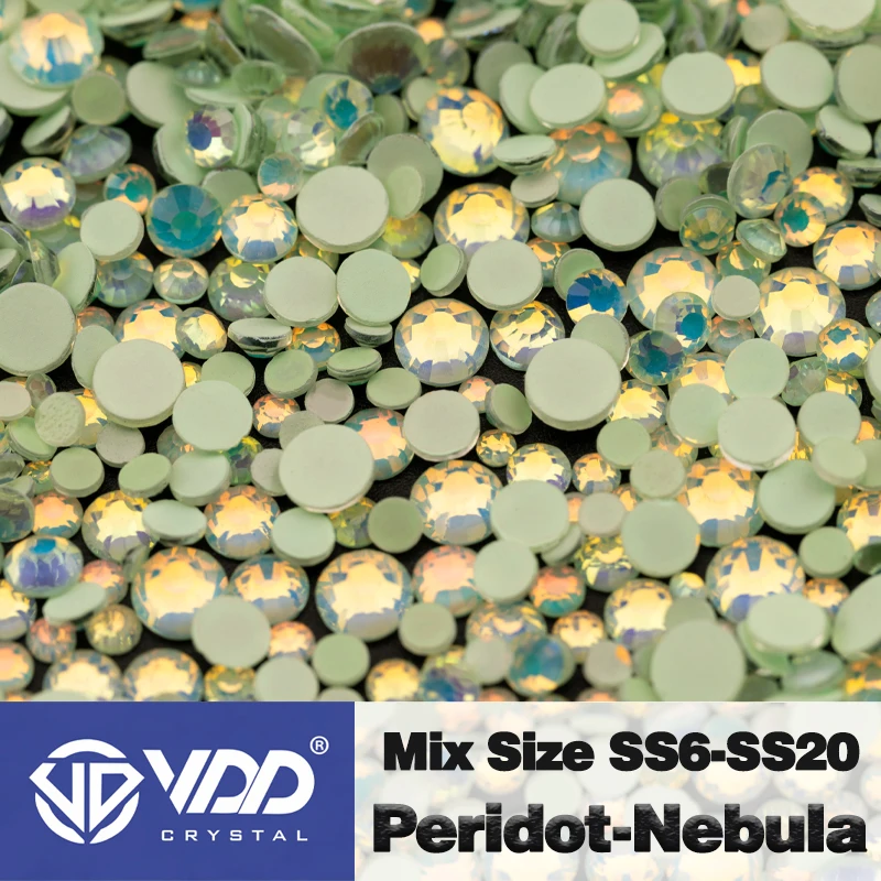 VDD Großhandel Neue Neon Farbe Mix Größe SS6-SS20 Glas Strass Kristall Hohe Qualität Flatback Steine DIY Nail art Dekorationen – Detail 15