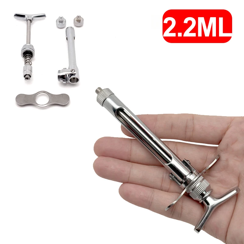 

Dental Syringe 2.2ML Stainless Steel Quantitative Press Type Syringe Dental Surgical Instrument Dental Tool