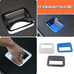For VW Tiguan MK2 2017 2018 2019 2020 Accessories Trunk handle Panel decoration Cover sticker stainless steel chrome Interior