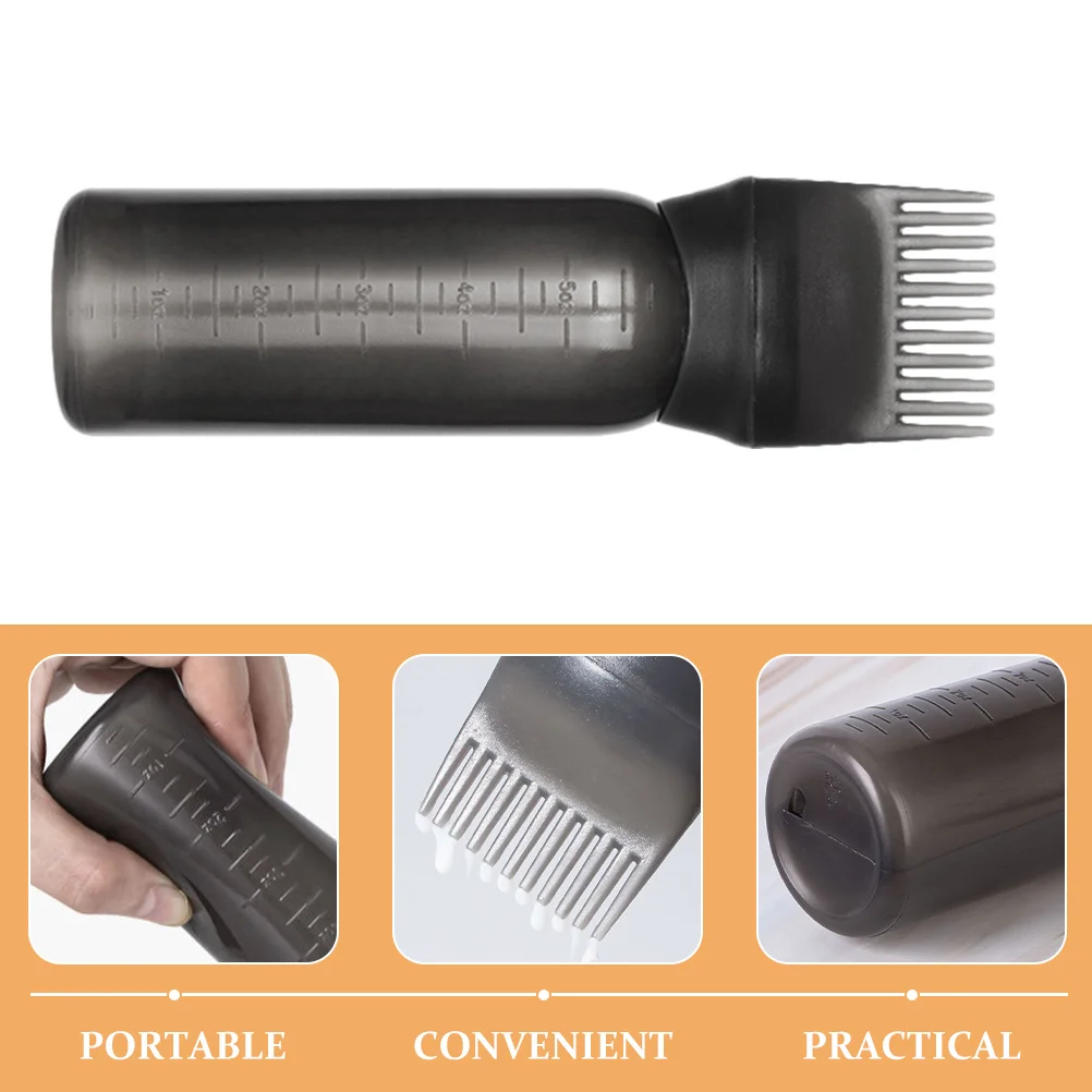 

6Pcs Scale Root Comb Applicator Bottle Elegant Design Portable for Hair Oil Application Root Comb Applicator Bottle
