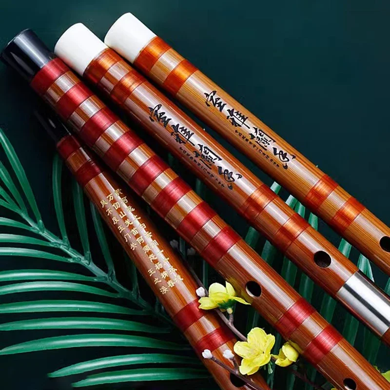 10 Hole Bamboo Flute F Tone Children Beginners Flutes Professional G Tone Performance Flute C/D/E Tones Woodwind Instruments