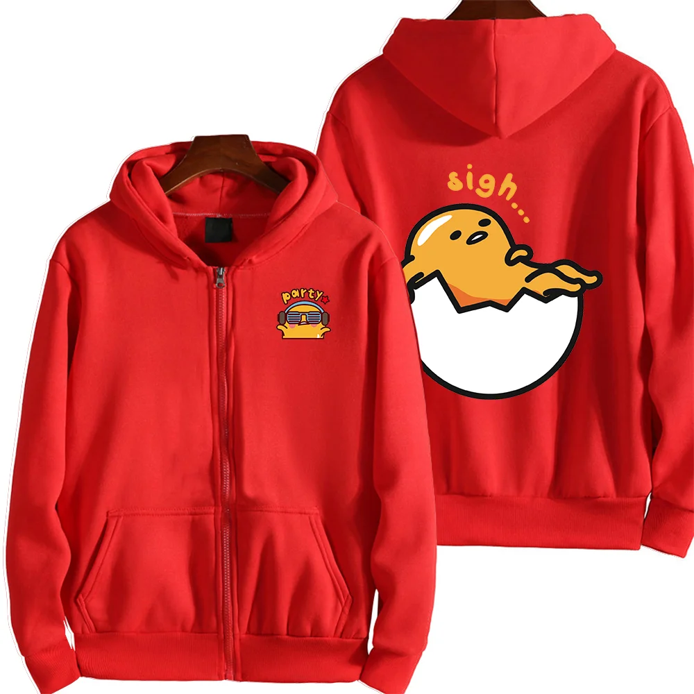 Sanrio Gudetama Printed Hoodies Couple student street sports casual hoodie