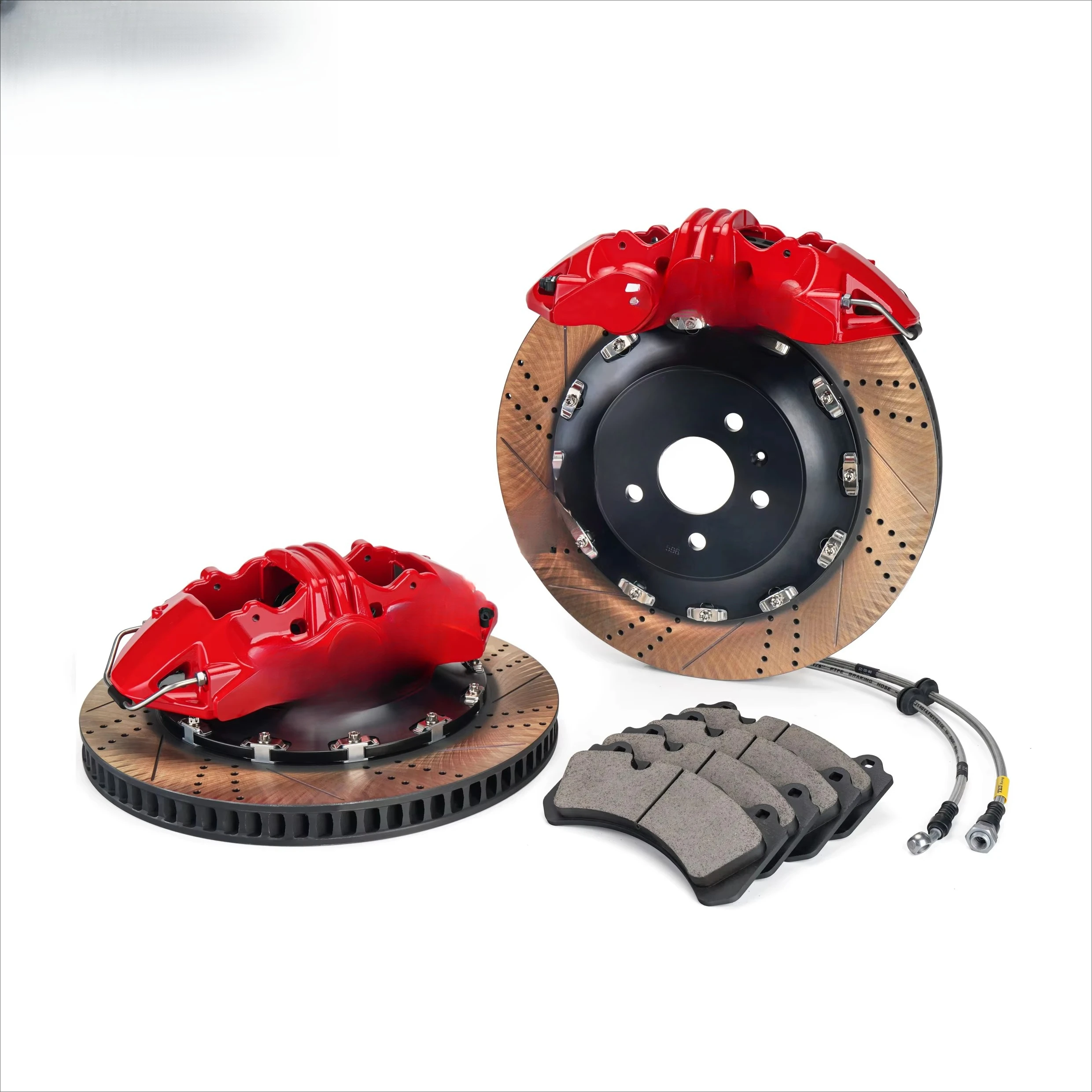 Front Big Brake Kit S60-Plus 6 Piston Caliper With 405*34 mm Rotor BBK Auto Brake System for FX35 21 Inch Car Rim