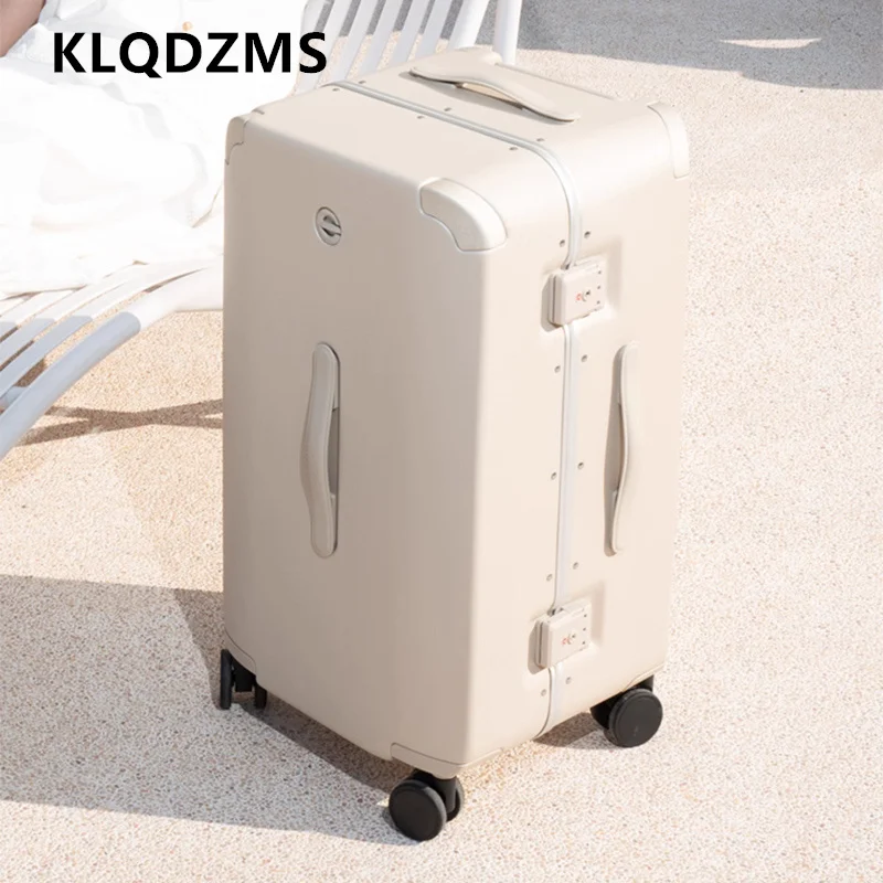

KLQDZMS 20 "24" 26 "30 дюймов чемодан для ПК женский посадочный бокс мужской чемодан на колесиках большой емкости ящик для пароля ручной дорожный багаж