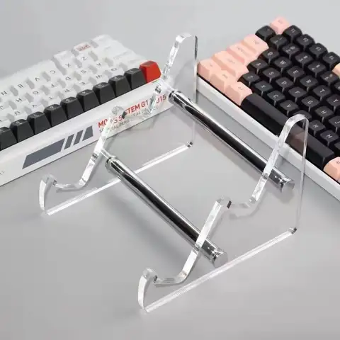 Keyboard Display Stand Transparent Acrylic Keyboard Stand for Computer Mechanical Keyboard Holder Layer Rack Keyboard Tray