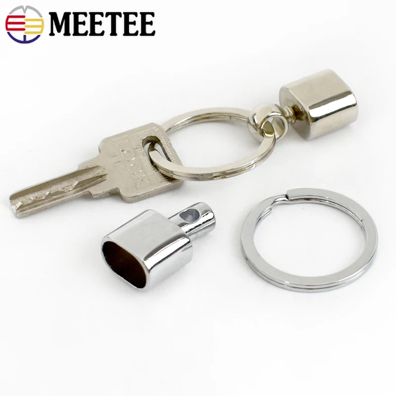 2/4/10Pcs Meetee 14mm Metal O Ring Buckles Keychain Hook Clasp Bags Sides Clip Buckle Belt Safety Strap DIY Hardware Accessories