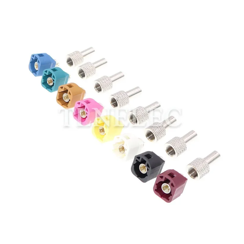 LVDS 4 Pin Way Camera Connectors Automotive Audio Socket Universal Car Fakra Connector