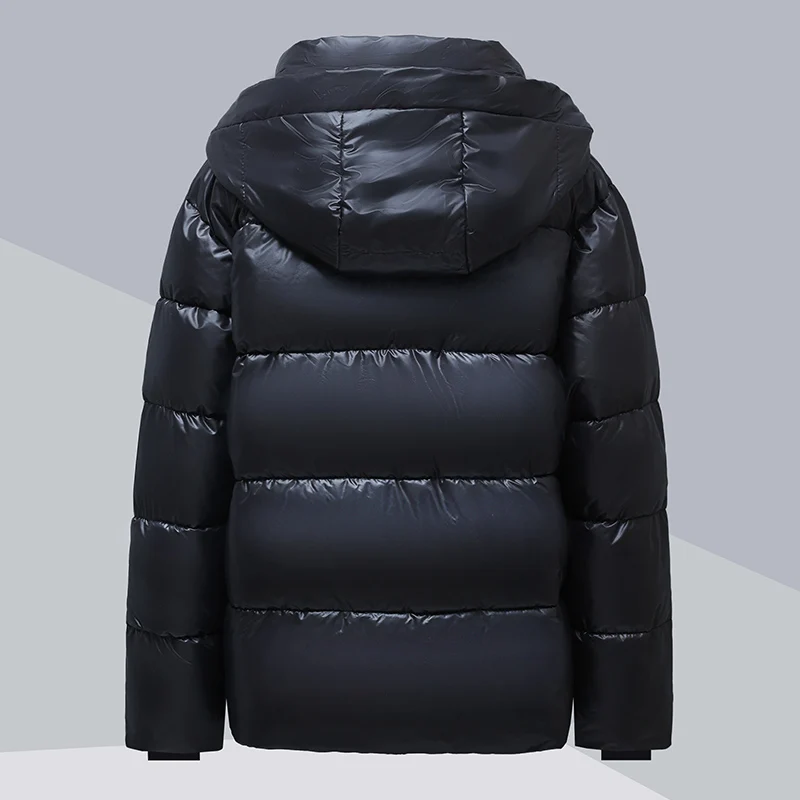 Winter 2024 Fashionable Loose down Cotton Jacket Men's Women's Couple Short Coat Thickened Long Sleeve Zipper Hooded Coat