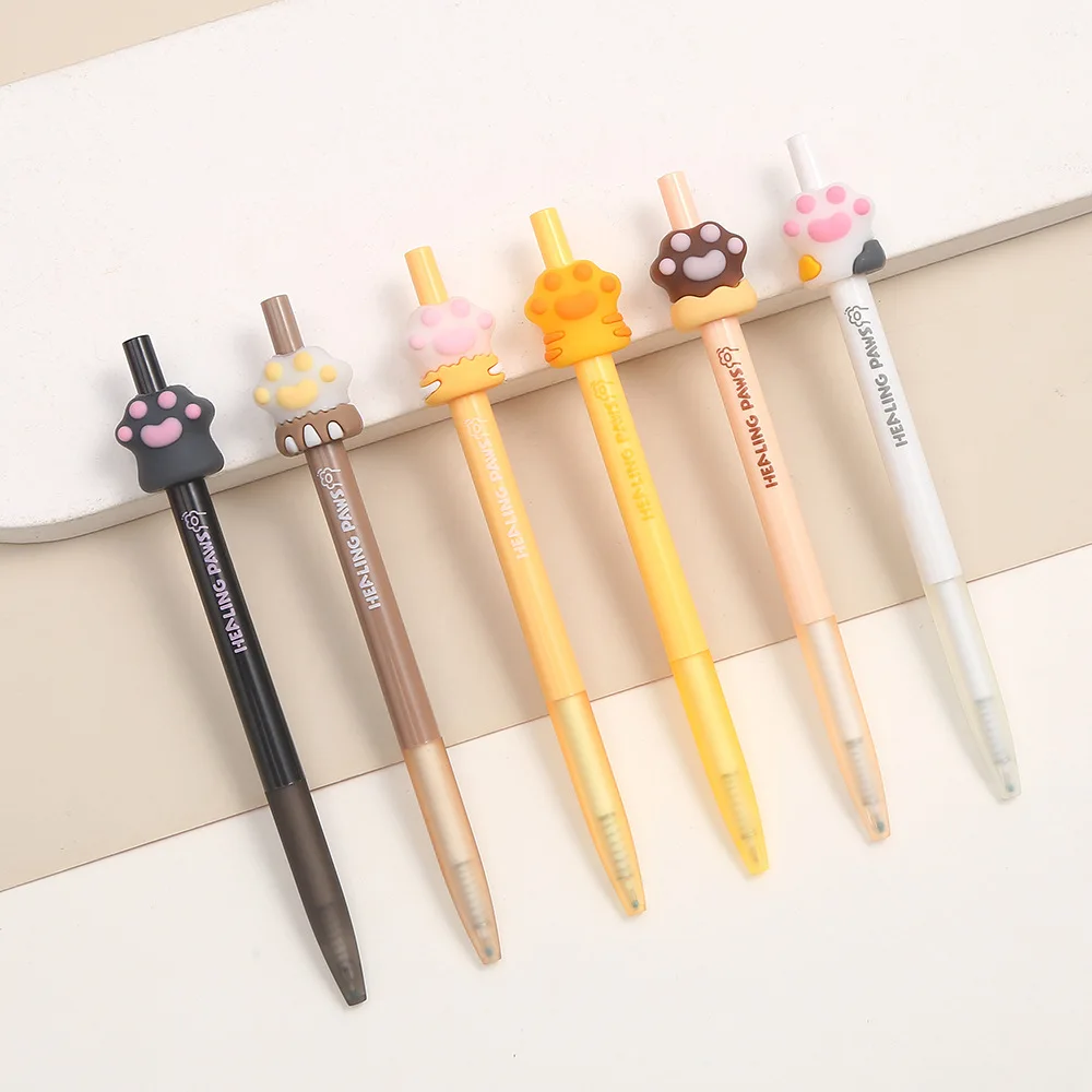 3 pcs/lot Cats Claw Cute Mechanical Gel Ink Pen School Office Writing Supplies Gift Stationery Art Deco Gel Pens