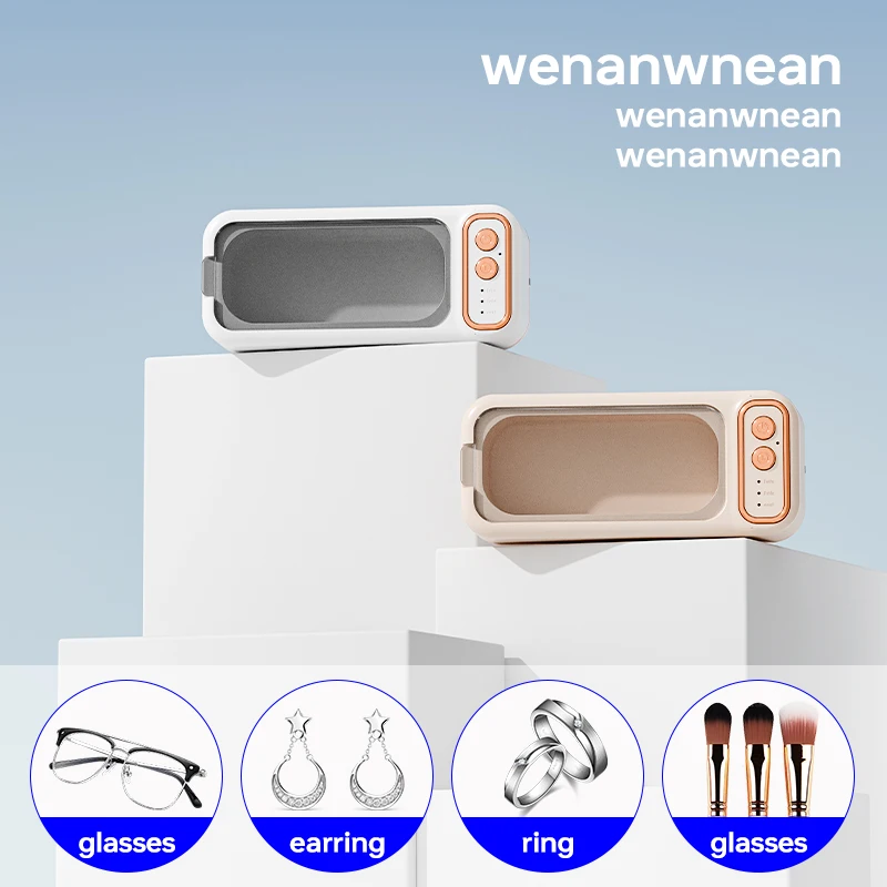 เครื่องทำความสะอาดอัลตราโซนิกแบบพกพา USB การสั่นสะเทือนความถี่สูงสำหรับนาฬิกาเครื่องประดับ สายนาฬิกาแว่นตา - เครื่องมือทำความสะอาดอเนกประสงค์