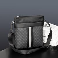 Crossbody Bags Men 2025 Popular Luxury Plaid Single Shoulder Bag Fashion Travel Business Party Shoulder Messenger Bag Wholesale