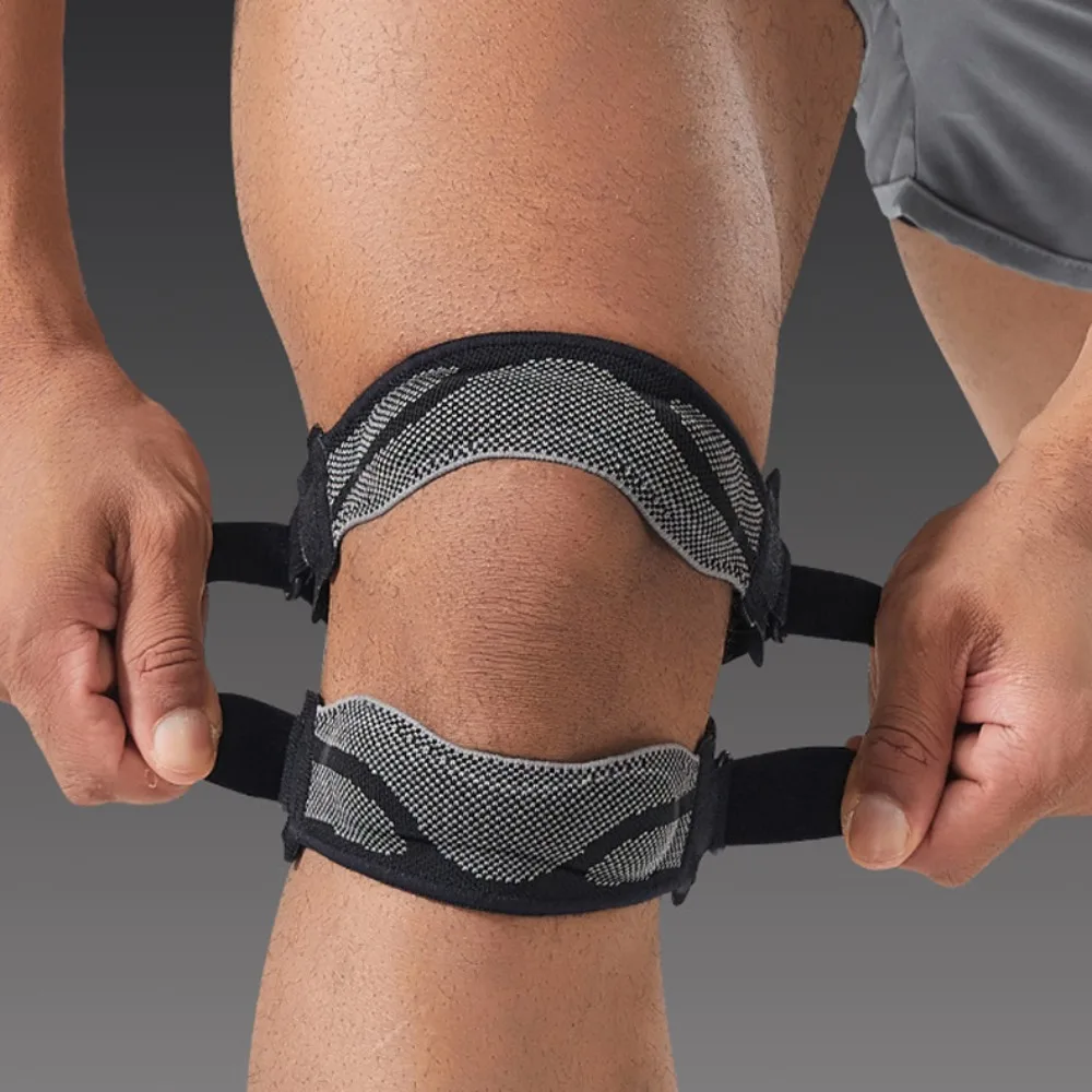 

Adjustable Patella Tendon Knee Straps Protection Knee Comfortable Patella Protect Band Double Silicone High Elastic