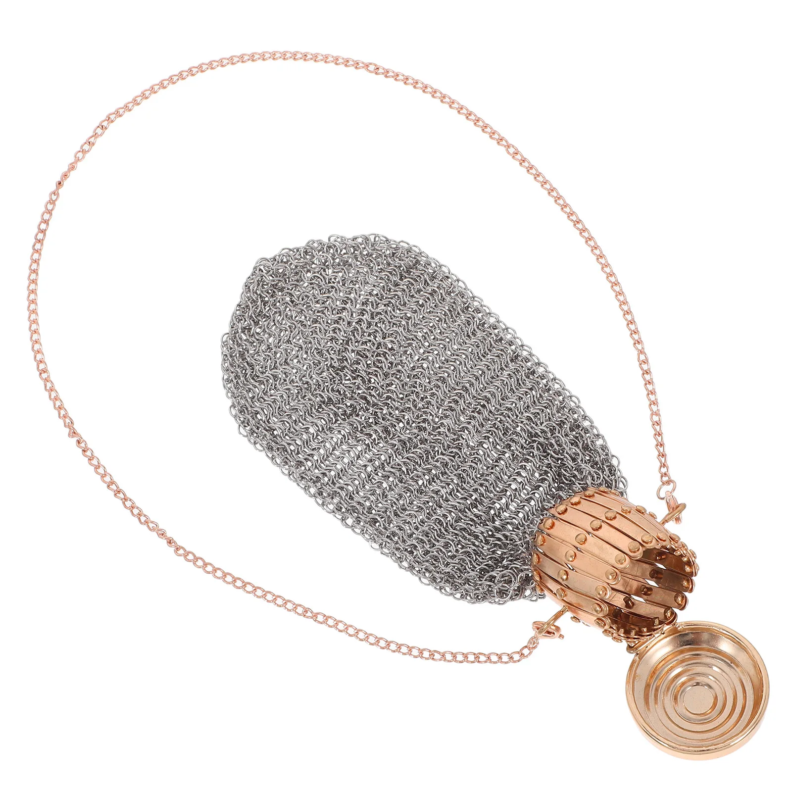 Vintage Coin Purse Metal Mesh Wallet Retro Clutch For Women Portable Travel Change Holder Small Treasure Box Twist Lid Closure