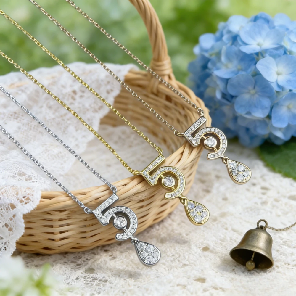 

2026 модная коллекция, французский полный муассанит, кулон с пятью словами, ожерелье, уникальный простой легкий роскошный подарок для женщин, изысканный подарок