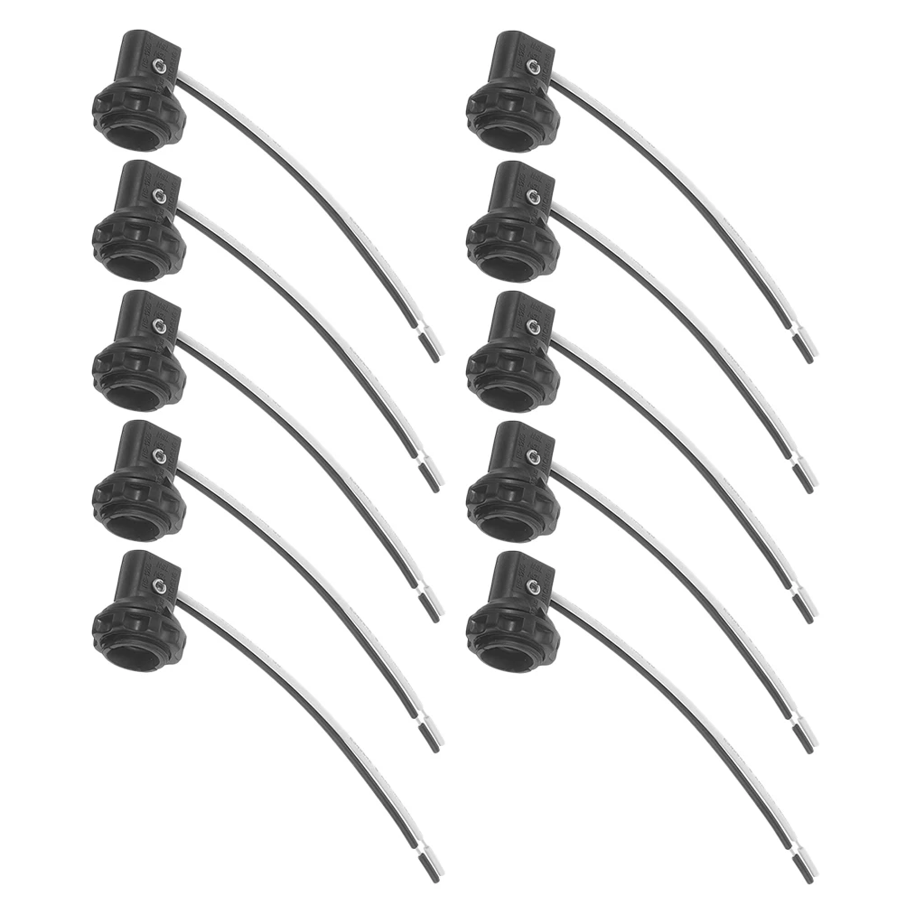 

10pcs Lamp Holder Wire E12 C elabra Base Socket Ceiling Light Bulb LED Durable Voltage Compatibility Easy Installation