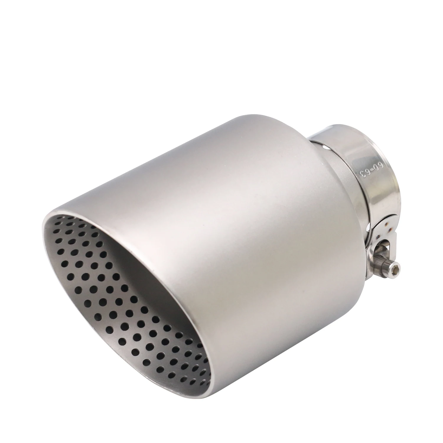

1 Pcs Matte Stainless Steel Car Muffler Tip Exhaust Tip For R MK7 Exhaust System Nozzle Single Muffler Pipe mesh style