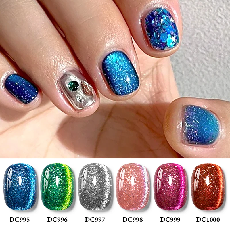 7ml Mtssii Magic Reflective Cat Magnetic Gel Sparkling Rainbow Color Gel Nail Polish Varnish Semi Permanent Art UV/LED Gel