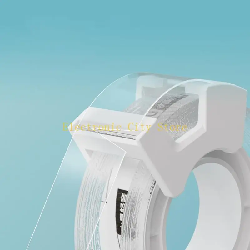 2 Rolls Packaging Tape Noise Reducing Clear Tape with Tape Cutter 20Yard Each HU8D