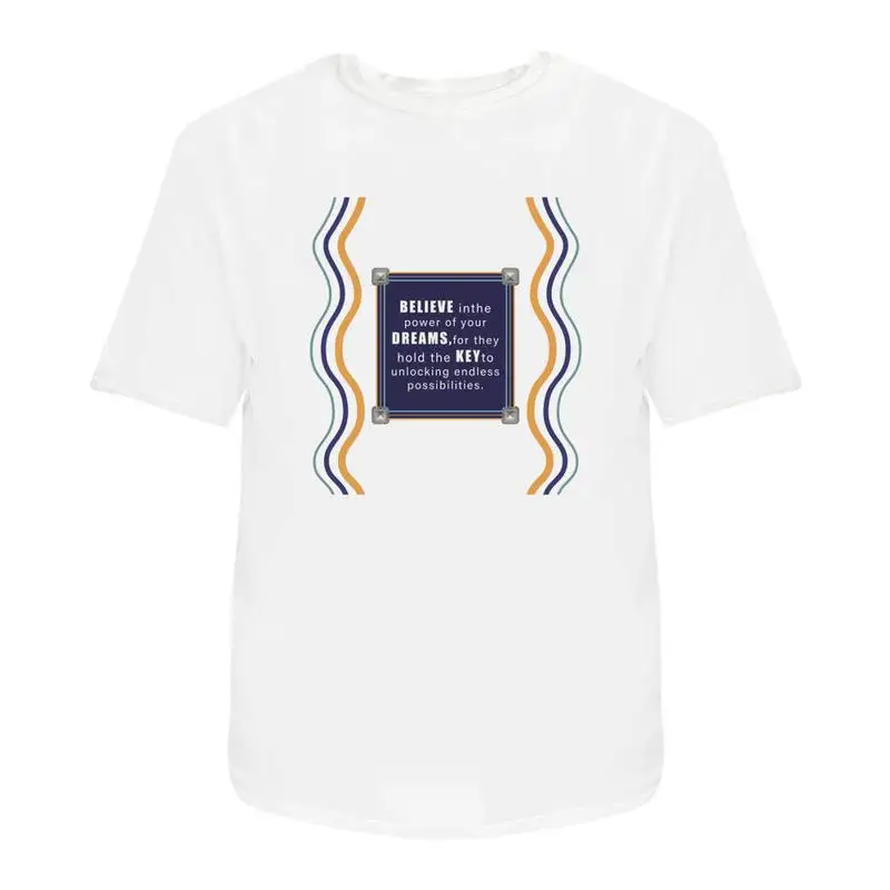 

Unlock Your Dreams' Power' Cotton T Shirt Ta048509