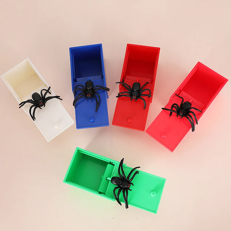 Prank Trick Practical Grap Home Office Schrik Speelgoeddoos Gag Spider Kid Ouders Vriend Grappig Spel Grap Cadeau Verrassende Doos