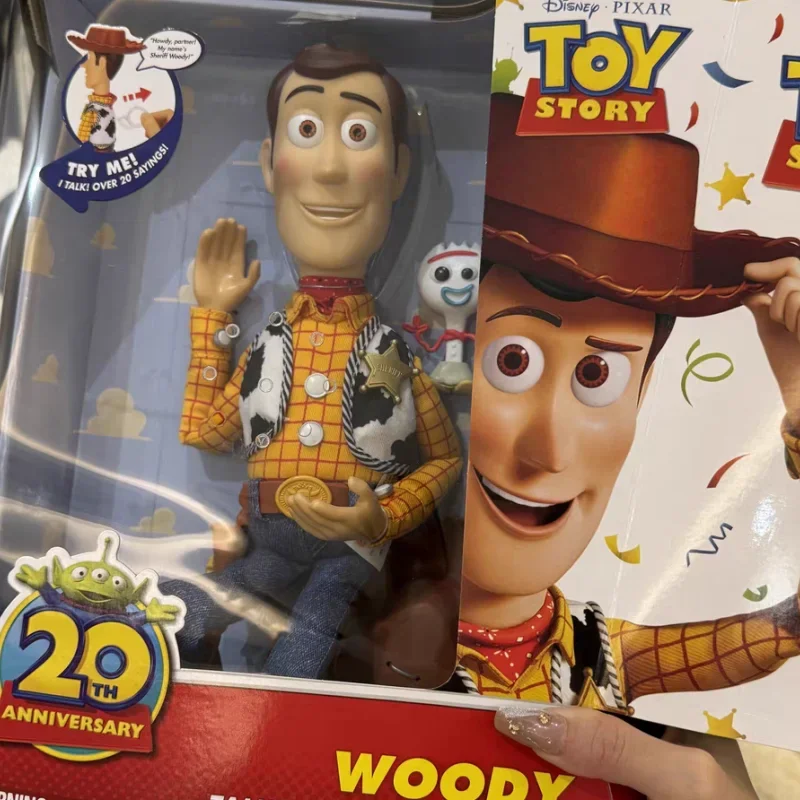 Genuine Disney Toy Story 20th Anniversary Cowboy Woody Jessie Pull Line Talk Interactive Buzz Lightyear Doll Kawaii Gifts Toys