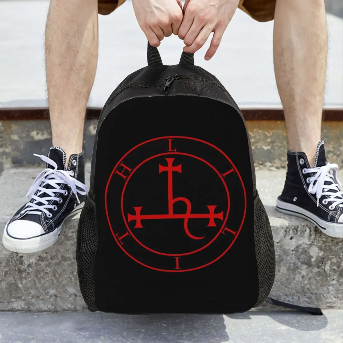 

Lilith La Madre Oscura Sigillo Of Lilith The Dark Mother-Seal Backpack Daypack BookBag School Bag Shoulder Bags for Men Women