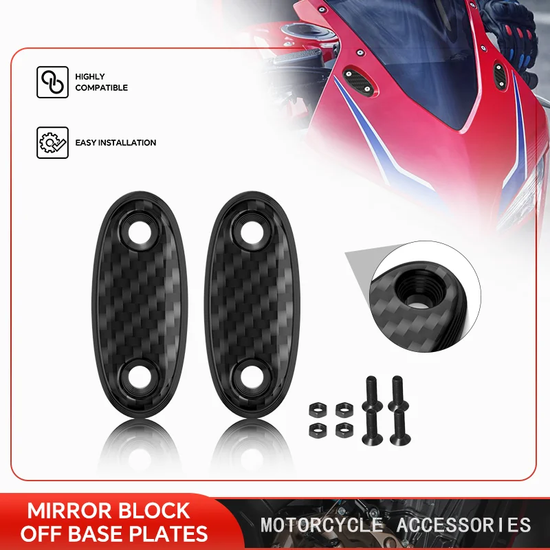 

Накладки на зеркала из карбона для мотоциклов CBR650R, CBR400R, CBR650F, CBR500R, CBR300R, CBR250R, заглушки для отверстий под зеркала на ветровом стекле