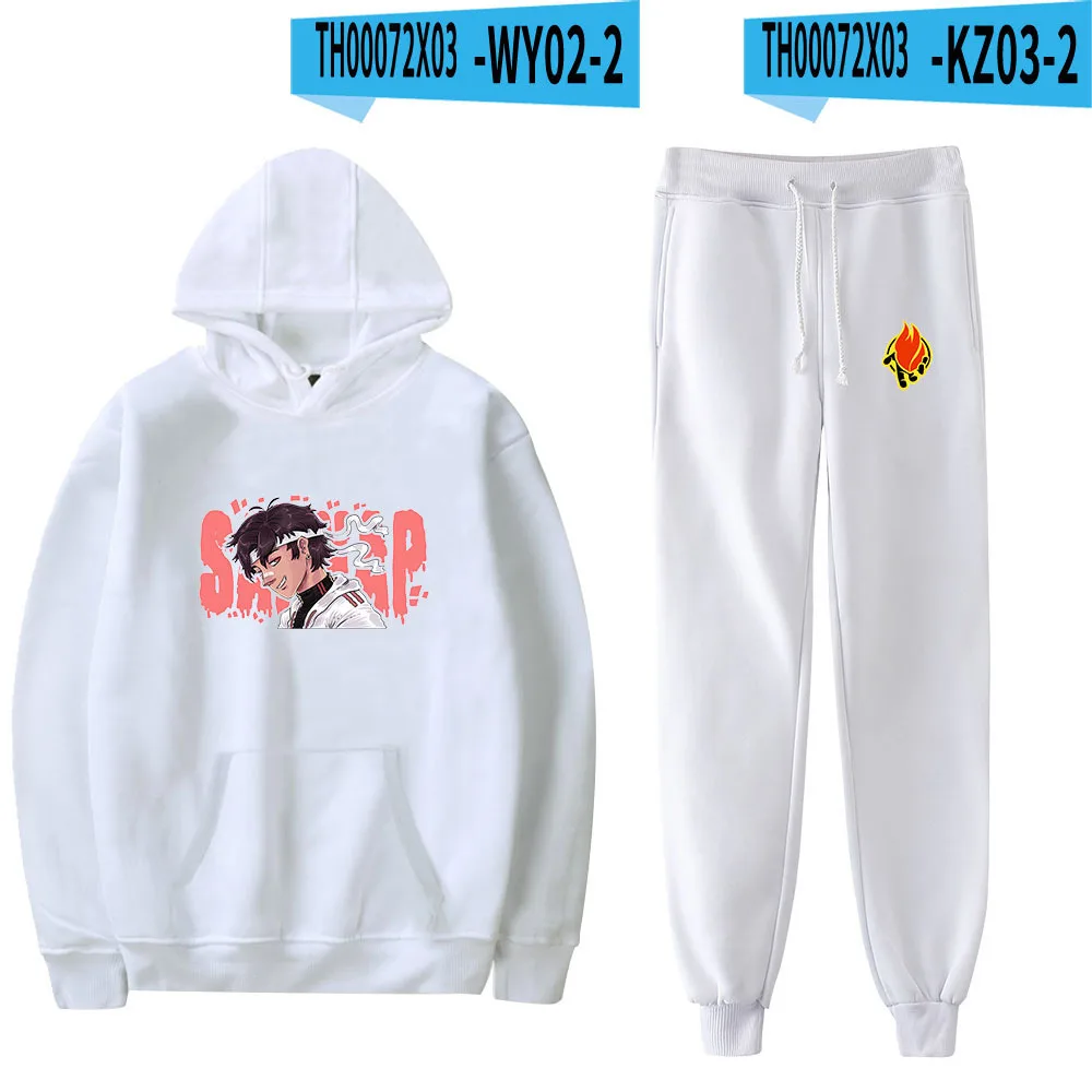 

Cartoon Comfortable SAPNAP Print Sweatshirt Sweatpants Suit Hoodies+ Trousers Suit Boys/Girls 2 Piece Set Clothes