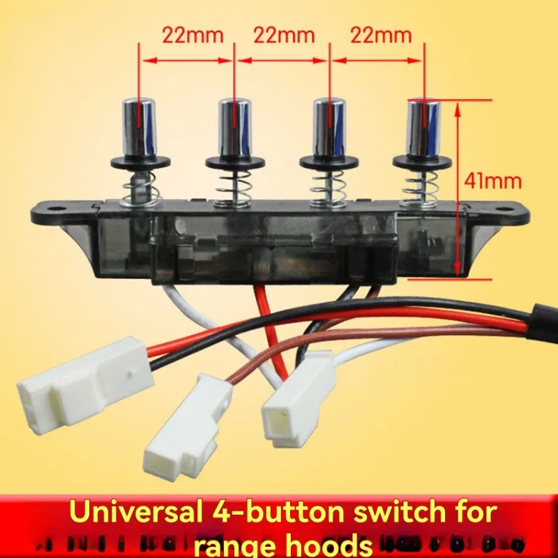 UNCL لوحة تحكم عالمية 4-زر غطاء محرك السيارة الطراز القديم الملحقات زر التبديل