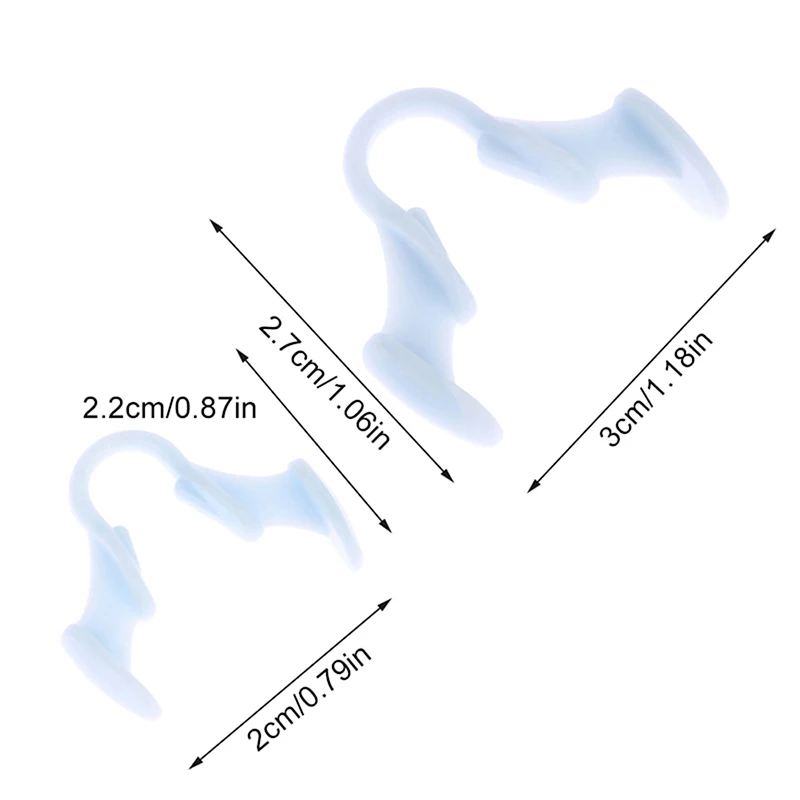 Corrector antirronquidos de silicona para mujer, dispositivo de prevención de ronquidos, Clip nasal de eliminación de ronquidos, 1 o 4 piezas