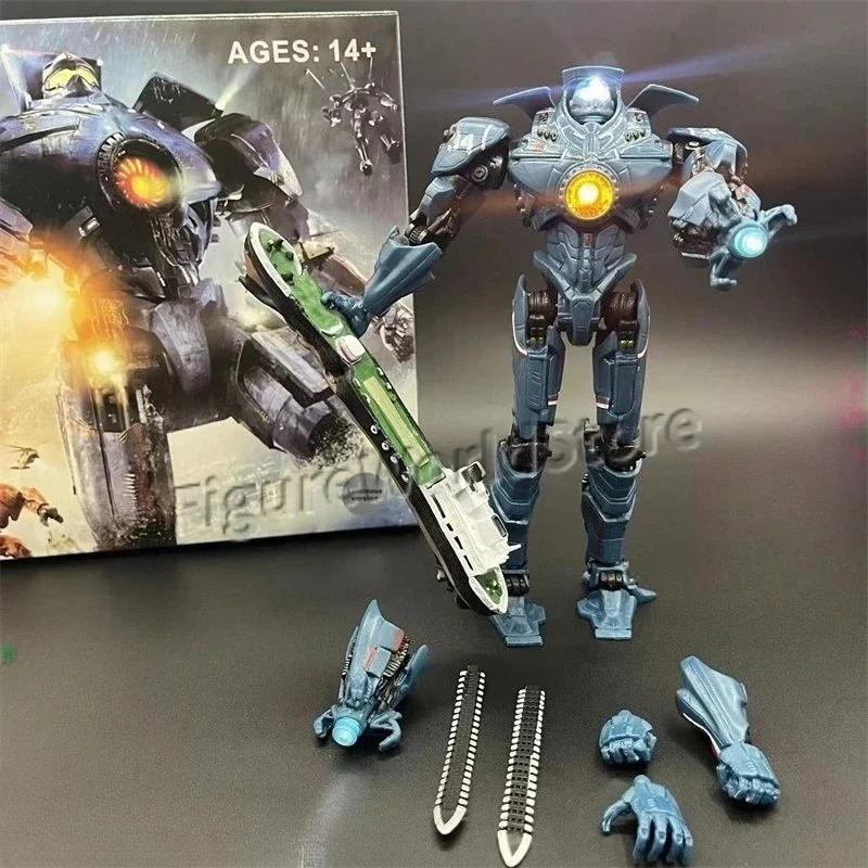 In Stock Emit Light 20CM Figure Pacific Crimson Typhoon Gipsy Danger Cherno Alpha Model Toys Rim Collection Doll Gift
