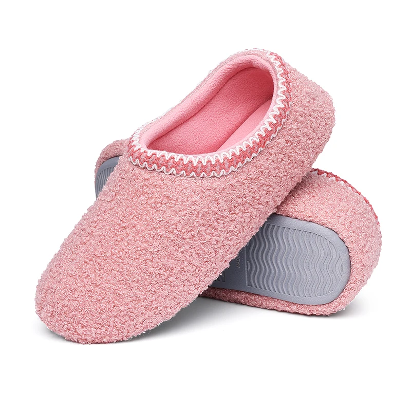 New Women's Fuzzy Curly Women Shoes Classic Loafer Winter Fluffy House Shoes With Polar Fleece Lining Antiskid indoor Slippers