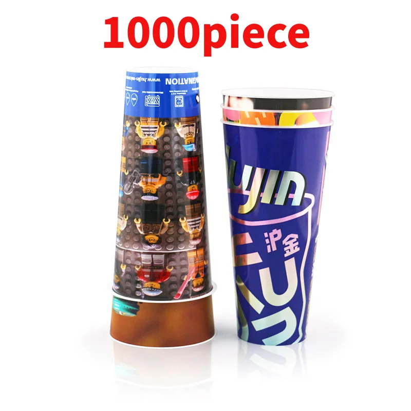 10 00piece.Custom.Customized Printed Logo PP injection cup High quality plastic cups food grade   Mil