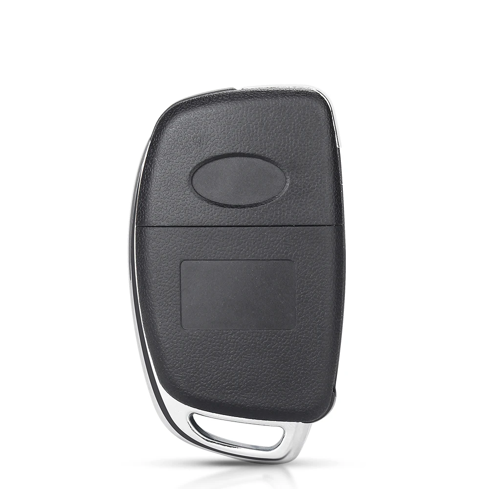 KEYYOU For Hyundai Solaris ix35 ix45 ELANTRA Santa Fe HB20 Verna Solaris For Kia Fob 3 Buttons Flip Remote Car Key Case Shell