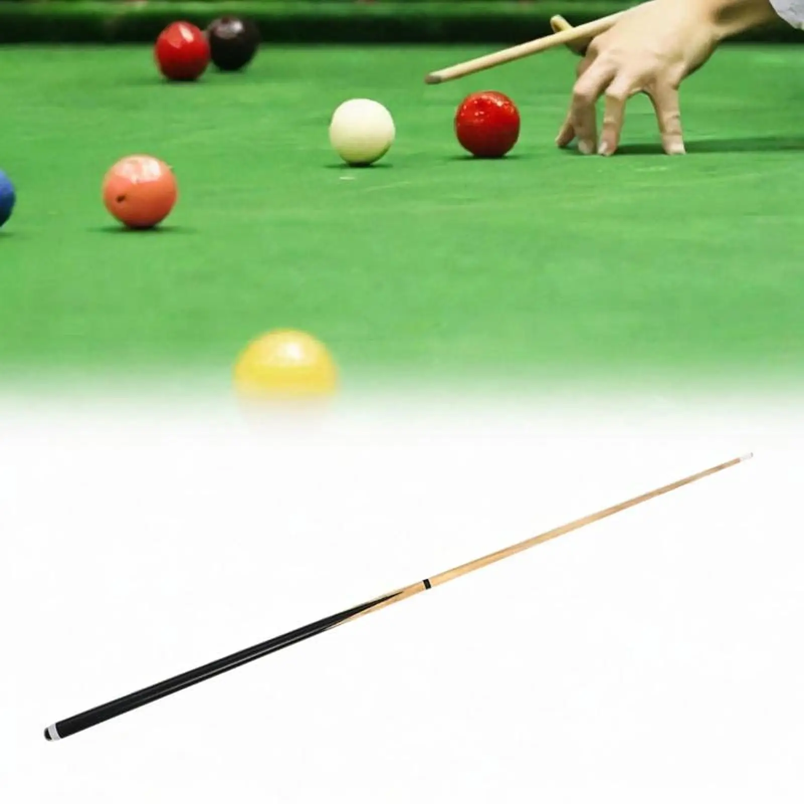 Kids Pool Cue Portable 48'' Children's Cues Wooden 1/2 Split Hardwood Pool