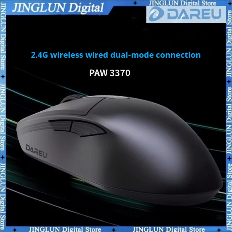 

Dareu PAW3370 Gaming Mouse Dual Mode Connection Wired 2.4g Wireless Mouse Kbs Push Button Mouse For Laptop Pubg Gamer