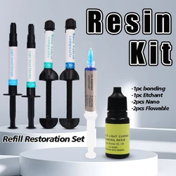 Dental Resin Flowable Light Curing A2 And A3 Universal Shade Syringe Acid Etch Gel Adhesive Bonding Whole Kit Dentist consumable