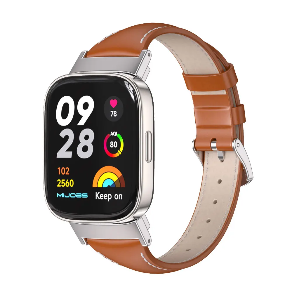 Leather Strap for Redmi Watch 3 Bracelet Smart Watch Band Global Version Bracelet for Redmi 3 Strap Wristband Correa Accessories