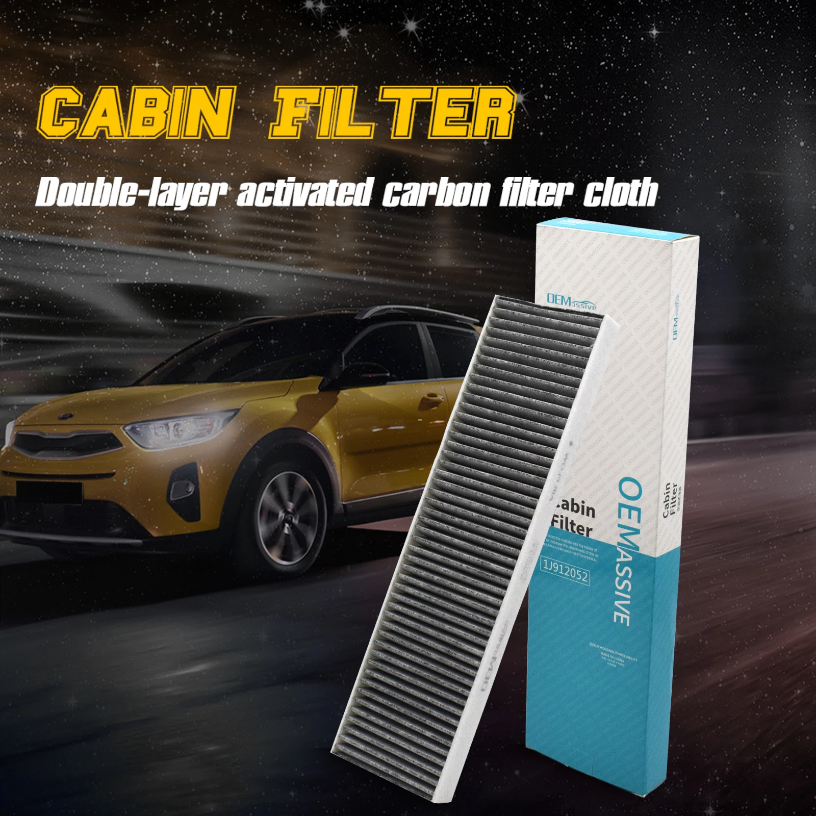 For MINI Cooper R56 Coupe R58 Paceman R61 Activated Carbon Interior Pollen Cabin Air Conditioning Filter 64319127516 64319127515