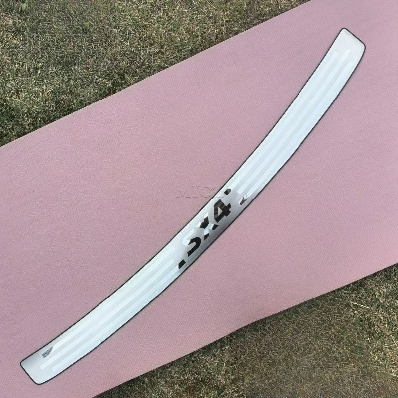 

For Suzuki SX4 2007-2012 Car Styling Car Covers High Quality Stainless Steel Rear Windowsill Panel Rear Bumper Protector Sill